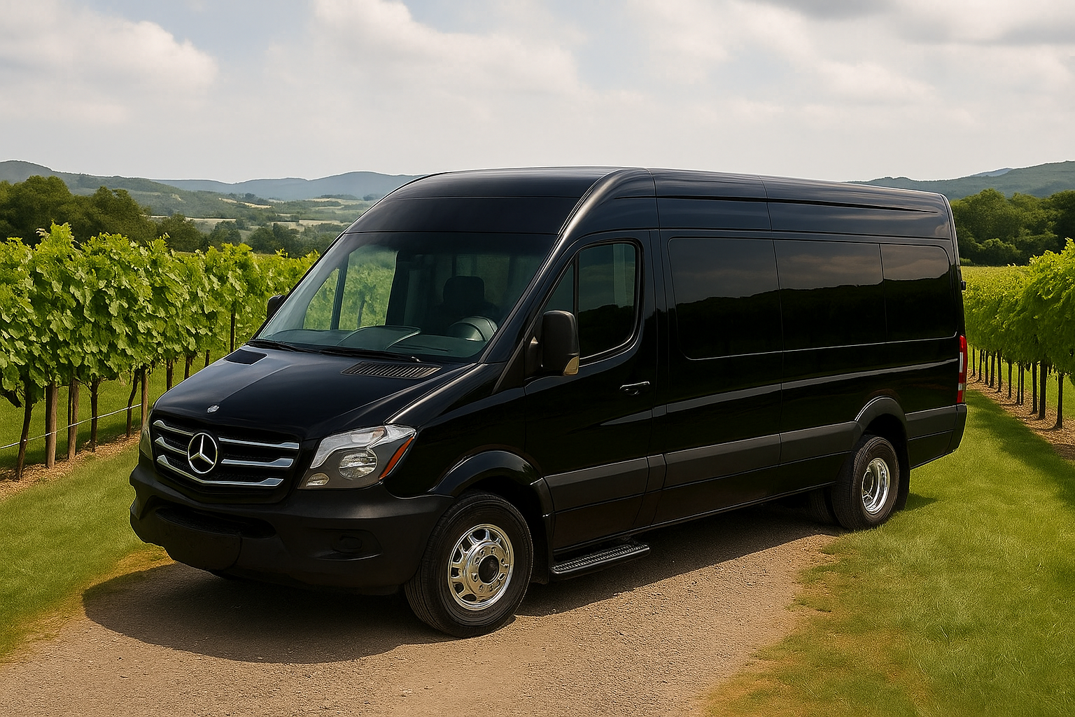 Ford Transit 350 XLT Black Van